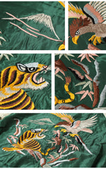 Load image into Gallery viewer, TAILOR TOYO  Mid 1950s Style Acetate Souvenir Jacket &quot;EAGLE &amp; TIGER&quot;×&quot;ROARING TIGER&quot; TT15790-145
