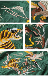 TAILOR TOYO  Mid 1950s Style Acetate Souvenir Jacket "EAGLE & TIGER"×"ROARING TIGER" TT15790-145