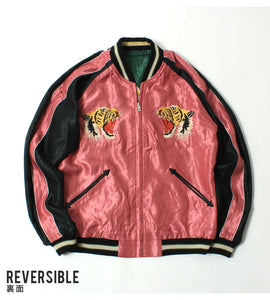 TAILOR TOYO  Mid 1950s Style Acetate Souvenir Jacket "EAGLE & TIGER"×"ROARING TIGER" TT15790-145