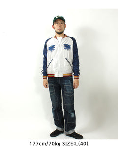 TAILOR TOYO  Mid 1950s Style Acetate Souvenir Jacket "EAGLE"×"BLUE TIGER"  TT15790-170