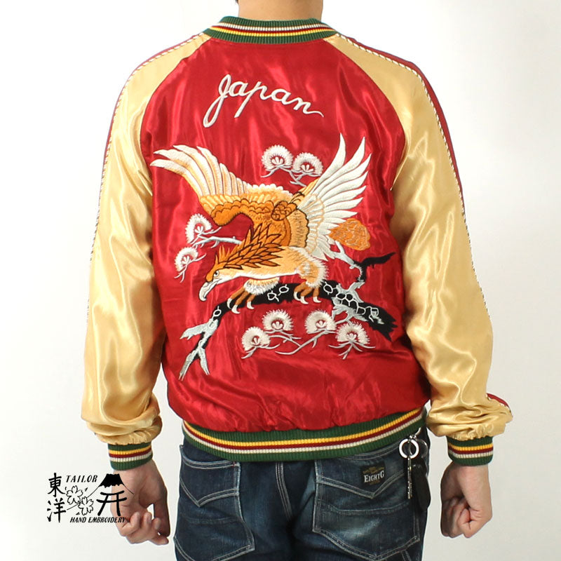 TAILOR TOYO  Mid 1950s Style Acetate Souvenir Jacket "EAGLE"×"BLUE TIGER"  TT15790-170