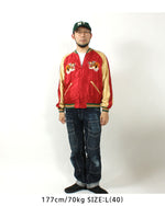 Load image into Gallery viewer, TAILOR TOYO  Mid 1950s Style Acetate Souvenir Jacket &quot;EAGLE&quot;×&quot;BLUE TIGER&quot;  TT15790-170
