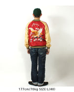 Load image into Gallery viewer, TAILOR TOYO  Mid 1950s Style Acetate Souvenir Jacket &quot;EAGLE&quot;×&quot;BLUE TIGER&quot;  TT15790-170
