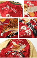 Load image into Gallery viewer, TAILOR TOYO  Mid 1950s Style Acetate Souvenir Jacket &quot;EAGLE&quot;×&quot;BLUE TIGER&quot;  TT15790-170
