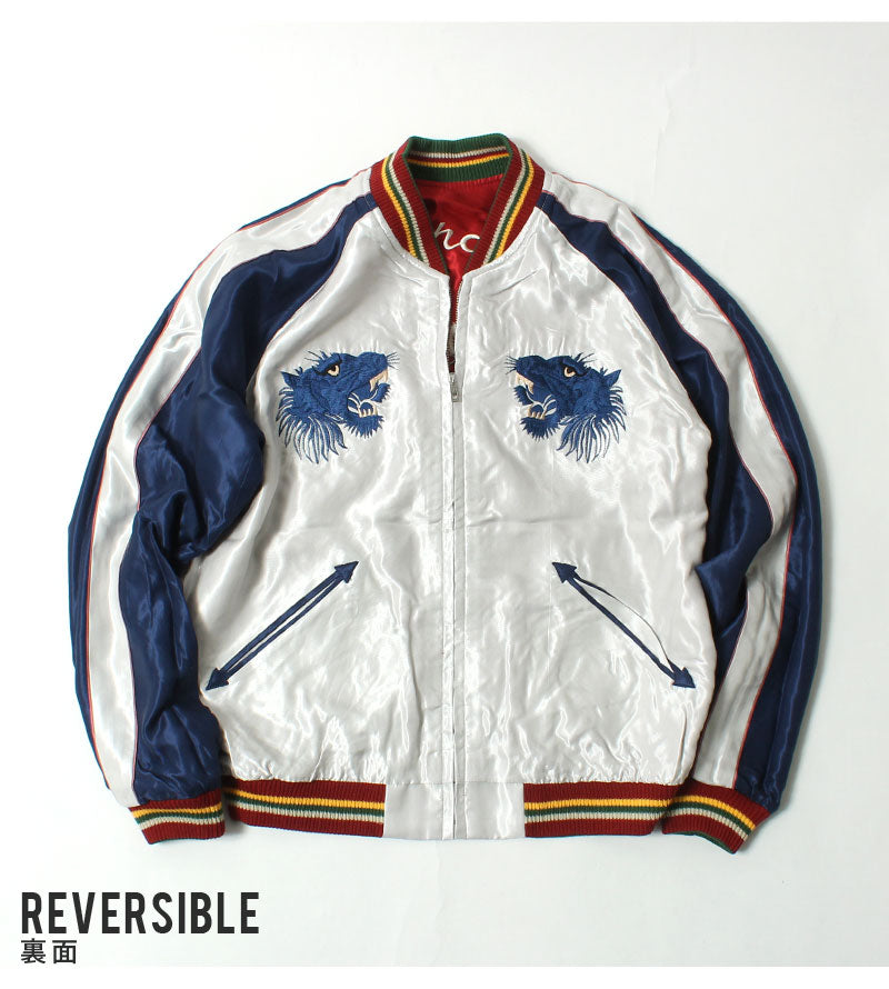 TAILOR TOYO  Mid 1950s Style Acetate Souvenir Jacket "EAGLE"×"BLUE TIGER"  TT15790-170