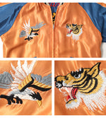 Load image into Gallery viewer, TAILOR TOYO TT15877-125  Late 1950s Style Acetate Souvenir Jacket "TIGER HEAD"×"JAPAN MAP"
