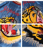 Load image into Gallery viewer, TAILOR TOYO TT15877-125  Late 1950s Style Acetate Souvenir Jacket "TIGER HEAD"×"JAPAN MAP"
