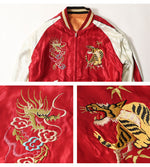 Load image into Gallery viewer, TAILOR TOYO TT15972-159 Early 1950s-Style Acetate Souvenir Jacket “BLACK EAGLE” × “DRAGON HEAD” Embroidered Satin Souvenir Jacket
