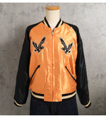 Load image into Gallery viewer, TAILOR TOYO TT15972-159 Early 1950s-Style Acetate Souvenir Jacket “BLACK EAGLE” × “DRAGON HEAD” Embroidered Satin Souvenir Jacket

