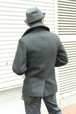 Load image into Gallery viewer, Buzz Rickson&#39;s Lot,BR12394 Type BLACK PEA COAT WILLIAM GIBSON
