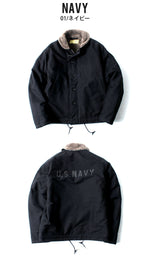 Load image into Gallery viewer, Buzz Rickson&#39;s Lot,BR12030 Deck Jacket Type N-1 Navy NAVY DEPARTMENT

