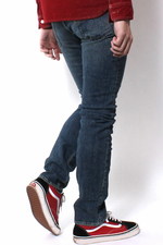 画像をギャラリービューアに読み込む, Eight-G Lot,201-BS Narrow Fit Stretch Jeans(Weathered)
