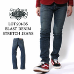 画像をギャラリービューアに読み込む, Eight-G Lot,201-BS Narrow Fit Stretch Jeans(Weathered)

