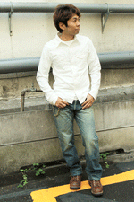 画像をギャラリービューアに読み込む, Eight-G Lot,605-RD-KING Vintage Style 15oz Loose Fit Jeans(Weathered)(40,42inch)
