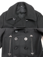Load image into Gallery viewer, Buzz Rickson&#39;s Lot,BR12394 Type BLACK PEA COAT WILLIAM GIBSON
