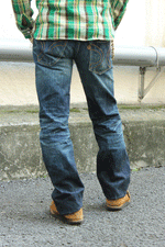画像をギャラリービューアに読み込む, Eight-G Lot,803-RV 19oz &quot;Otoko Denim&quot; Regular Fit StraightJeans(Weathered)
