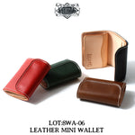 画像をギャラリービューアに読み込む, Eight-G Lot,8WA-06 Leather Mini Wallet
