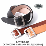 画像をギャラリービューアに読み込む, Eight-G Lot,8BT-01A Leather Belt(32,34,36,38inch)
