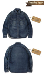 Load image into Gallery viewer, Eight-G Lot,8LS-01RV Long Sleeve Denim Work Shirt(Weathered)
