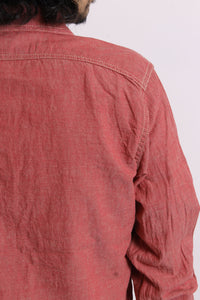 Eight-G Lot,8LS-03 Long Sleeve Chambray Work Shirt