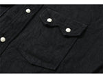 画像をギャラリービューアに読み込む, Eight-G Lot,8LS-31 11oz Black Denim Western Shirt
