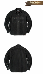 Eight-G Lot,8LS-36 Long Sleeve Wabash Stripe Work Shirt