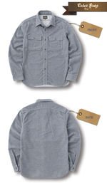 画像をギャラリービューアに読み込む, Eight-G Lot,8LS-45 Long Sleeve Solid Work Shirt
