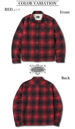 Load image into Gallery viewer, Eight-G Lot,8LS-48 Long Sleeve Ombre Check Work Shirt
