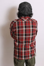Load image into Gallery viewer, Eight-G Lot,8LS-49 Long Sleeve Check Flannel Work Shirt
