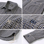 Load image into Gallery viewer, Eight-G Lot,8LS-51 Long Sleeve Houndstooth Work Shirt
