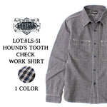 画像をギャラリービューアに読み込む, Eight-G Lot,8LS-51 Long Sleeve Houndstooth Work Shirt
