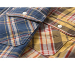 画像をギャラリービューアに読み込む, Eight-G Lot,8LS-53 Long Sleeve Check Flannel Work Shirt
