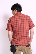 Load image into Gallery viewer, Eight-G Lot,8SS-24 Madras Check Short Sleeve Work Shirt
