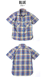 Load image into Gallery viewer, Eight-G Lot,8SS-28 Madras Check Short Sleeve Work Shirt
