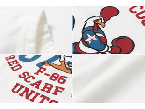 Eight-G Lot,8ST-33 Printed Tee Shirt "Fighting Cocks"