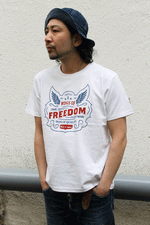 画像をギャラリービューアに読み込む, Eight-G Lot,8ST-TS15 Printed Tee Shirt &quot;Freedom&quot;
