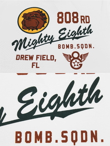 Eight-G Lot,8ST-TS17 Printed Tee Shirt "Mighty Eighth"