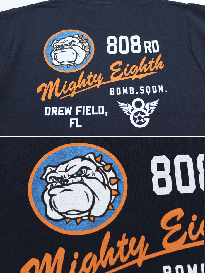 Eight-G Lot,8ST-TS17 Printed Tee Shirt "Mighty Eighth"