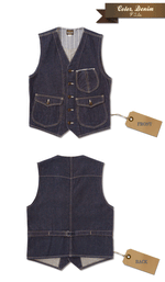 Load image into Gallery viewer, Eight-G Lot,8VS-07 Denim Work Vest
