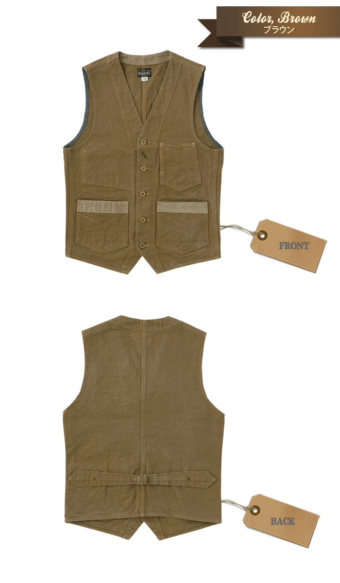 Eight-G Lot,8VS-08 Duck Work Vest