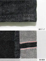 Load image into Gallery viewer, Eight-G Lot,8WK-07 Black Denim Bush Pants
