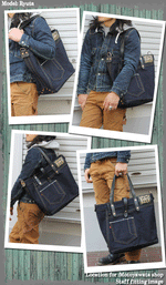 Load image into Gallery viewer, Eight-G Lot,8BG-02 28oz Heavyweight Denim Tote Bag
