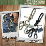 Load image into Gallery viewer, Eight-G Lot,8KH-02 Brass Key Ring
