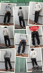 画像をギャラリービューアに読み込む, Eight-G Lot,605-WA-KING48 Vintage Style 15oz Loose Fit Jeans(46,48inch)
