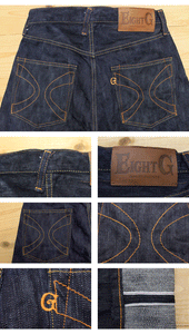 Eight-G Lot,805-WA-KING 19oz "Otoko Denim" Loose Fit StraightJeans(40,42inch)