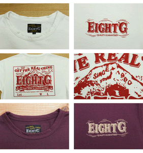 Eight-G Lot,8ST-19 Printed Tee Shirt "Label"