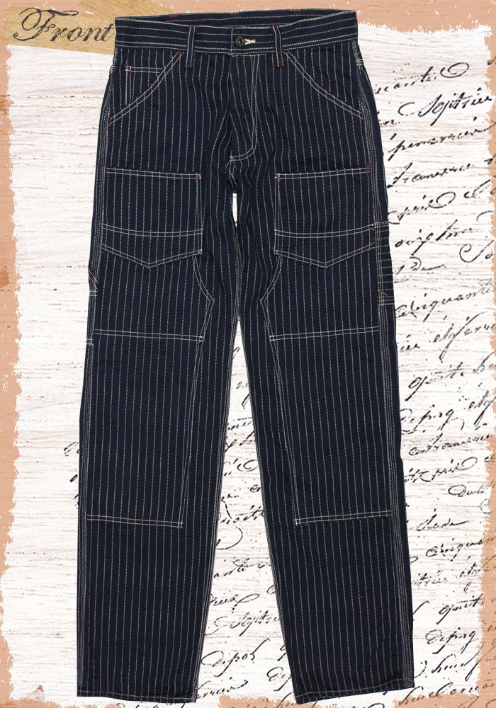 Eight-G Lot,8WK-04-KING Double Knee Wabash Stripe Painter's Pants(40inch)