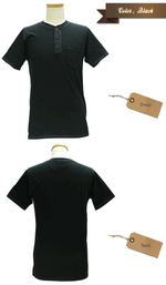 Load image into Gallery viewer, Eight-G Lot,8ST-HL01 Henley Neck Tee Shirt
