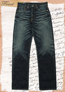 Eight-G Lot,803-RV 19oz "Otoko Denim" Regular Fit StraightJeans(Weathered)