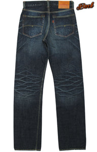 Eight-G Lot,602-RV Vintage Style 15oz Tight Fit Jeans(Weathered)